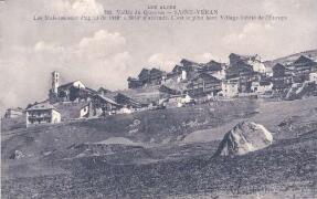 Saint-Véran. Le plus haut village habité d'Europe. Les maisons sont étagées de 1900 m. à 2050 m. d'altitude Joubert, Gap