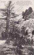 Ravin de Fond-Froide (massif de l'Aiguille des Pénitents). Reconnaissance du 159e Régiment envoyé à la recherche de deux officiers disparus en montagne Fournier, Gap