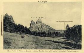 La montagne "les deux mamelles" et le col du Petit Fromage Andreis (Gap)